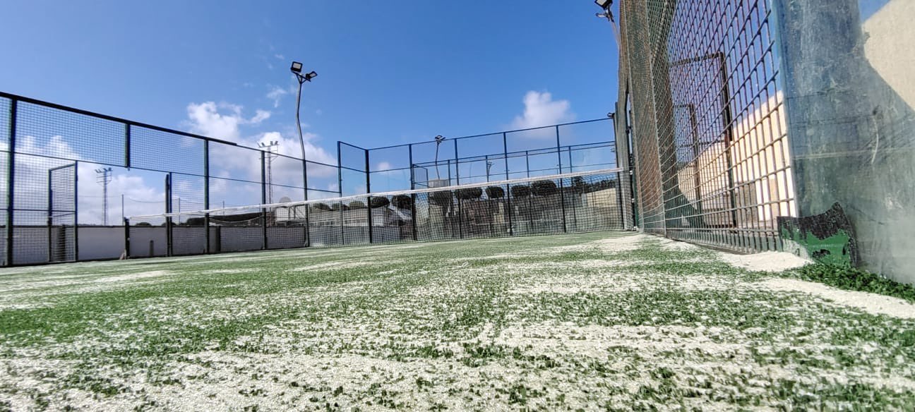 Cancha de pádel de Bañaderos tras su reapertura