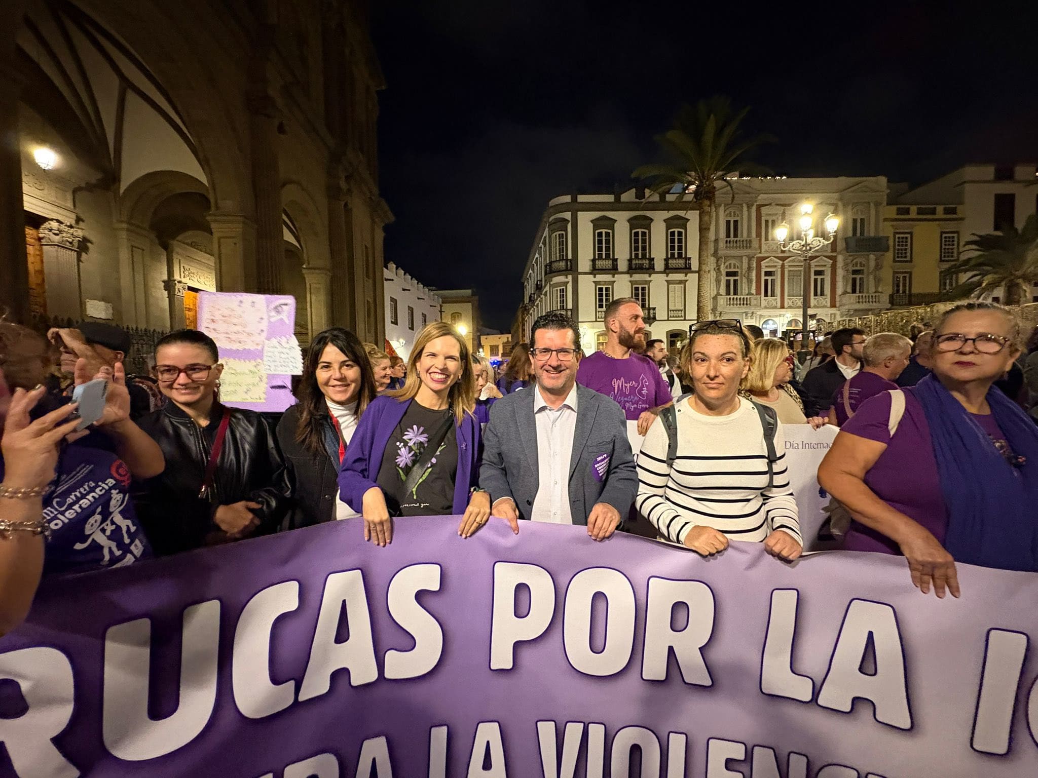 Juan Jesús Suarez Facundo en la manifestación 25N